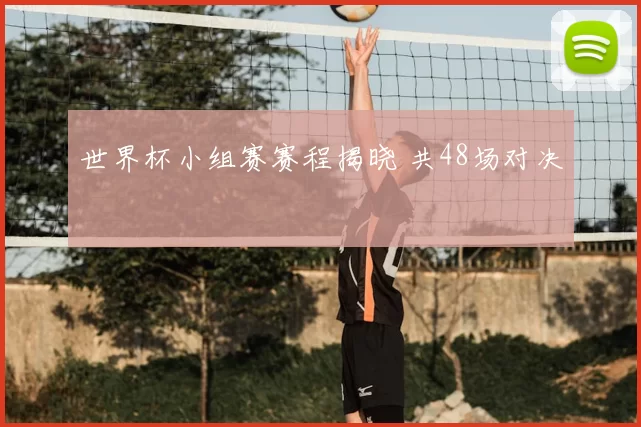 世界杯小组赛赛程揭晓 共48场对决