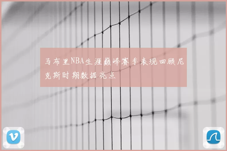 马布里NBA生涯巅峰赛季表现回顾尼克斯时期数据亮点