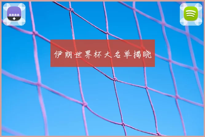 伊朗世界杯大名单揭晓