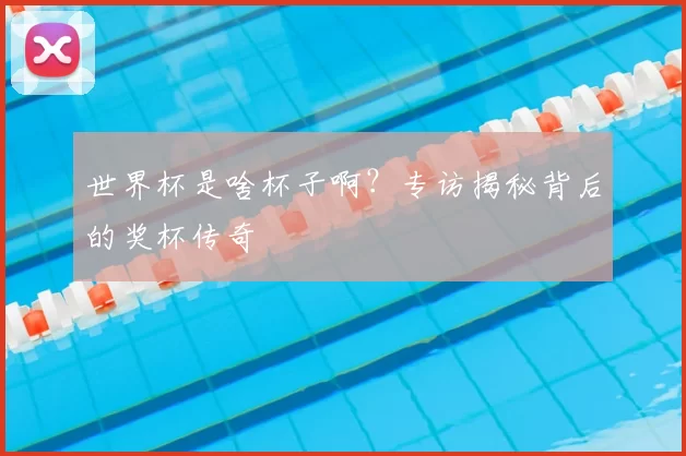 世界杯是啥杯子啊?专访揭秘背后的奖杯传奇