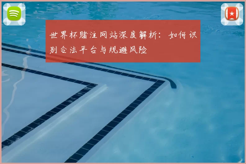 世界杯赌注网站深度解析：如何识别合法平台与规避风险